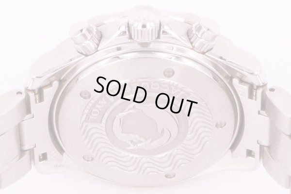 オメガ　シーマスター　アプネア　マイヨール　2595.50　黒文字盤　裏面拡大