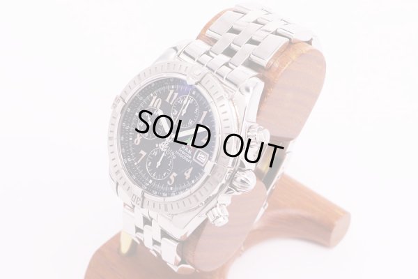 ブライトリング　クロノマット　エボリューション　A13356　フィレンツェトリコロール限定　黒文字盤　サイド