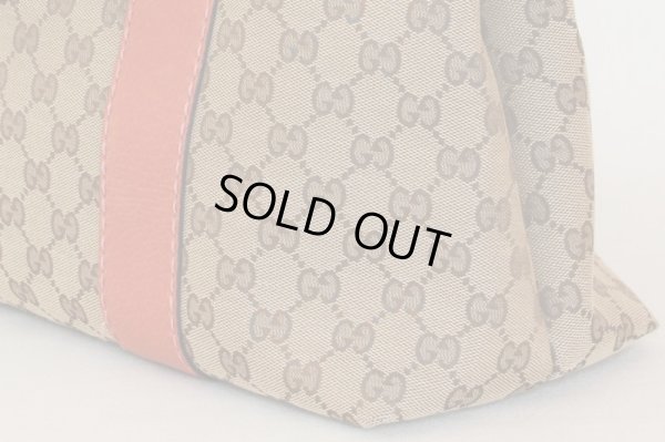 グッチ バンブートート 232947 486628 ベージュ/ピンク サイド下部