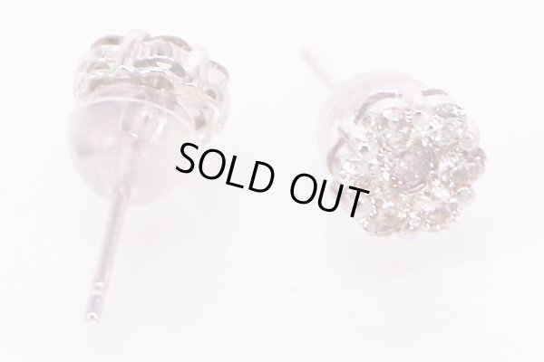 K18WG ダイアイリピアス 0.25ct*2 0.90g　裏面(2)