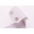 K18WG ダイアイリピアス 0.25ct*2 0.90g　サイド