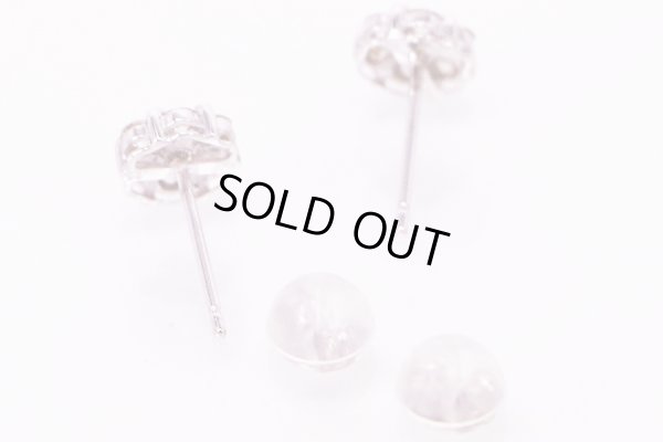 K18WG ダイアイリピアス 0.25ct*2 0.90g　キャッチ(2)