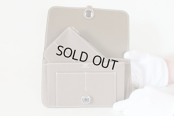 エルメス ドゴンGM 043070CK-18 エトープ/SIV金具 小銭入れ