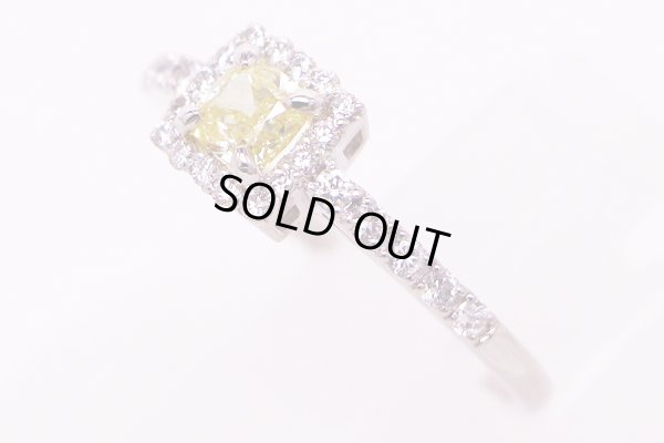 PT900 ダイアイリリング 0.404ct 0.25ct 2.90g　サイド