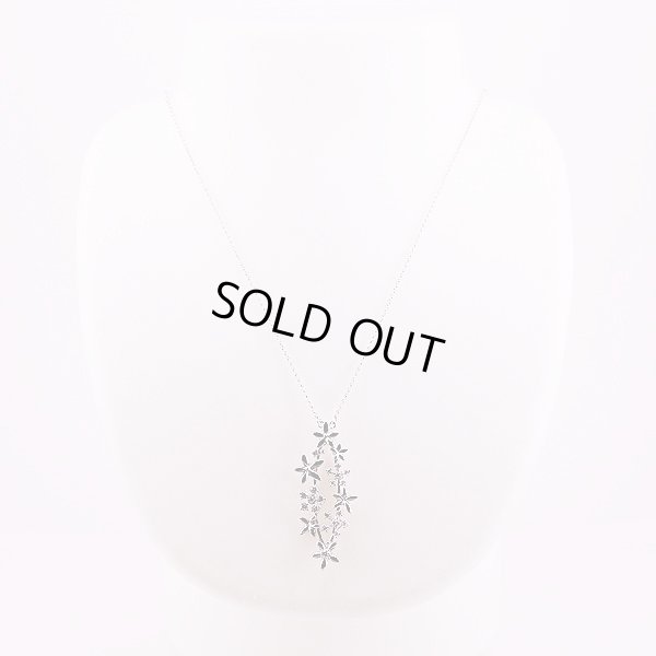 タサキ K18WG ダイアイリペンダントネックレス 0.43ct 8.70g 装着イメージ