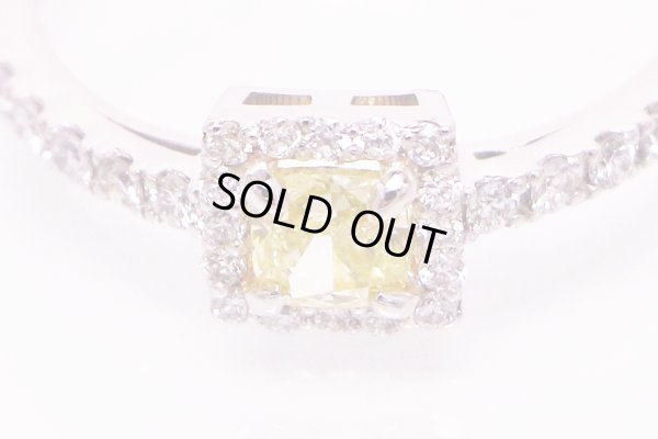 PT900 ダイアイリリング 0.404ct 0.25ct 2.90g　拡大