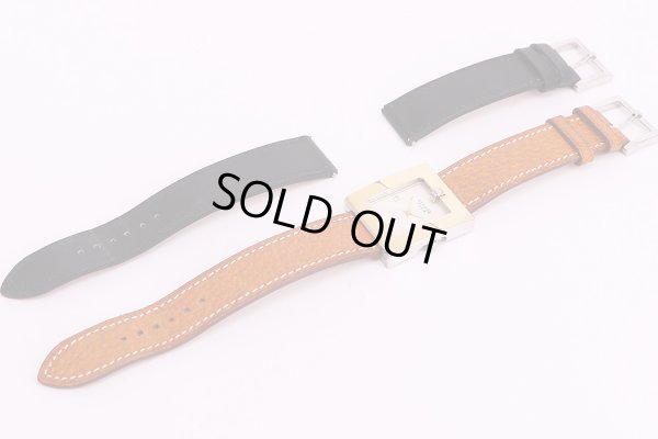 エルメス　ベルトウオッチ　BE1.220　コンビ　白文字盤　替えベルト