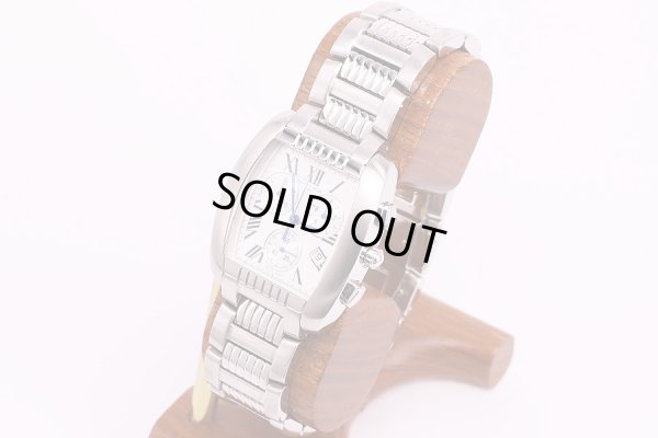 サントノーレ　ローマンレディ　クロノグラフ　銀文字盤　サイド