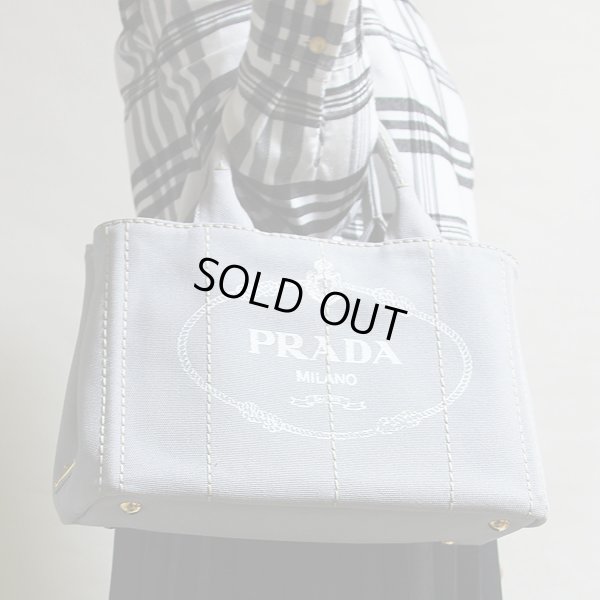 プラダ カナパ トートバック 1BG439 NUBE 持ったイメージ(1)