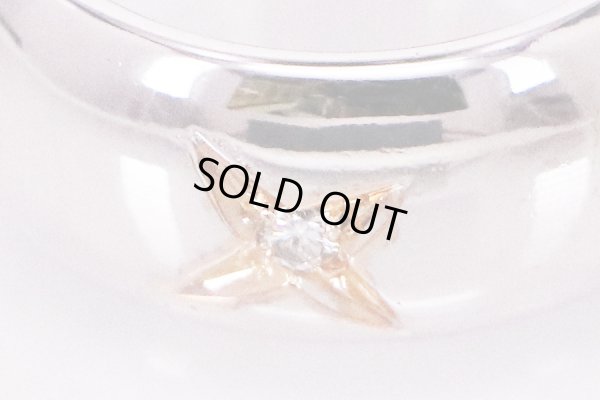 K18WG ダイアイリリング 0.27ct 10.20g　拡大