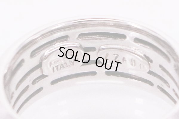 K18WG ダイアイリリング 0.27ct 10.20g　刻印