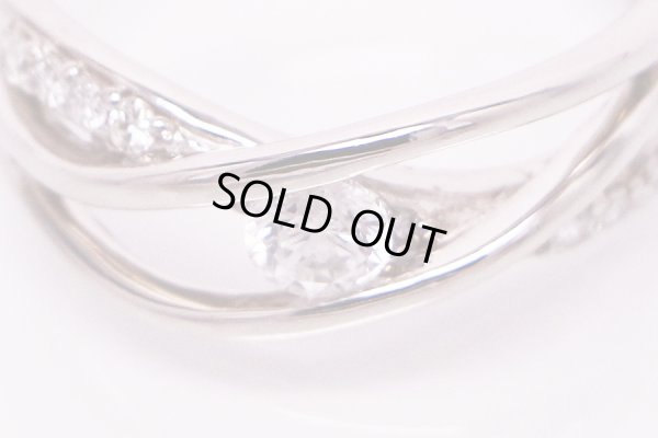 PT900 ダイアイリリング 0.302ct 0.15ct 6.30g　拡大