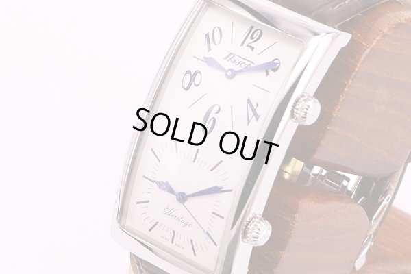 ティソ　バナナウォッチ　Z182/282　デュアルタイム　白文字盤　サイド拡大