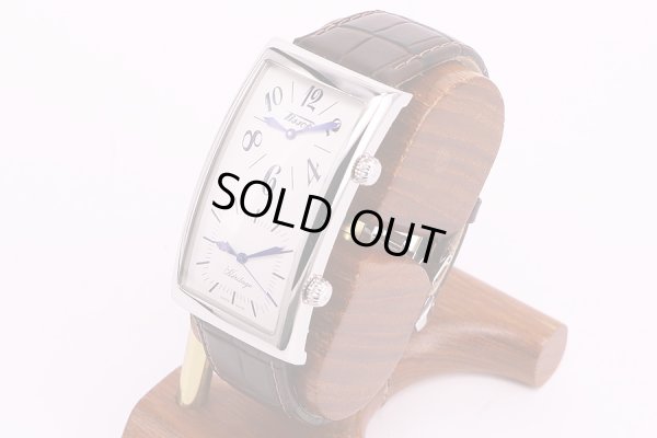 ティソ　バナナウォッチ　Z182/282　デュアルタイム　白文字盤　サイド