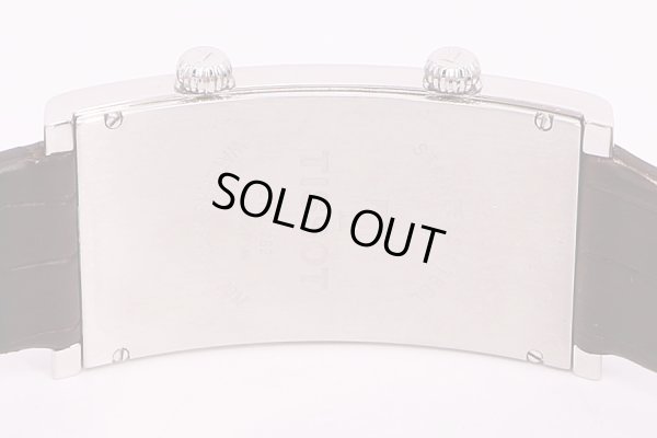 ティソ　バナナウォッチ　Z182/282　デュアルタイム　白文字盤　裏面拡大