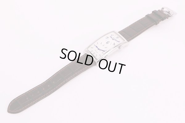 ティソ　バナナウォッチ　Z182/282　デュアルタイム　白文字盤ティソ　バナナウォッチ　Z182/282　デュアルタイム　白文字盤　革ベルト状態(1)