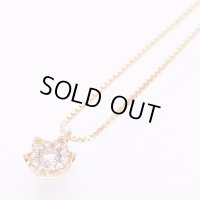 K18 ダイアイリペンダントネックレス 0.15ct 2.60g