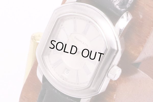 ティファニー　マーククーペ　銀文字盤　サイド拡大