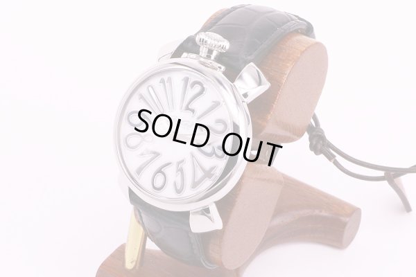 ガガ・ミラノ　マニュアーレ40　5020　白シェル文字盤　サイド