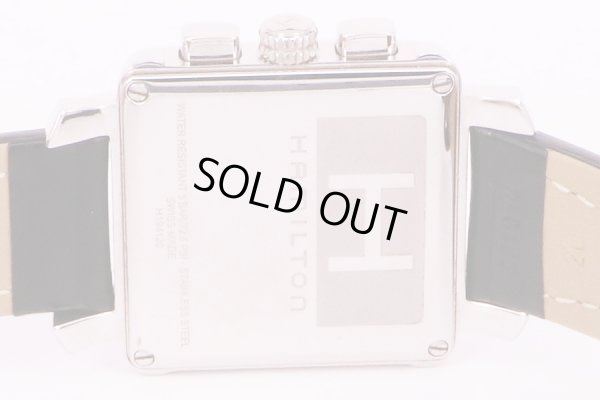 ハミルトン　ロイド　クロノグラフ　H194120　黒文字盤　裏面拡大