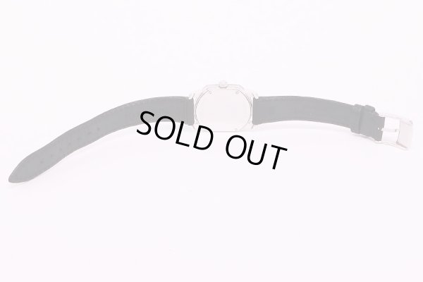 ティファニー　マーククーペ　銀文字盤　革ベルト