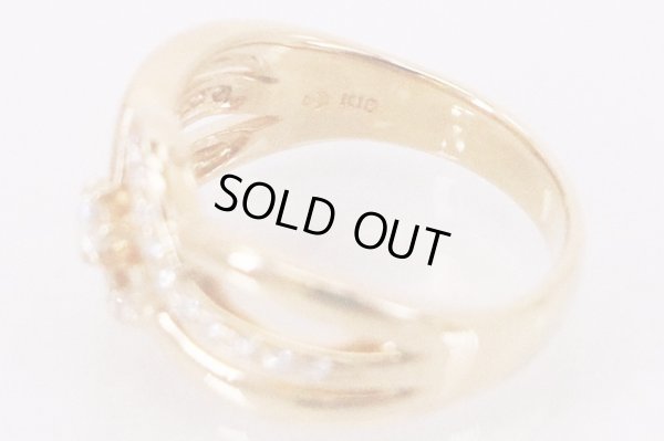 タサキ　K18 ダイアイリリング 0.30ct 6.30g　刻印