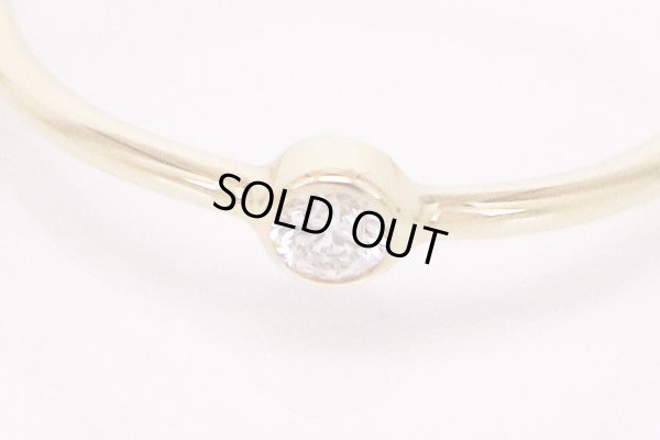 ティファニー　ウェーブ シングル ロウ ダイアイリリング 0.90g　拡大