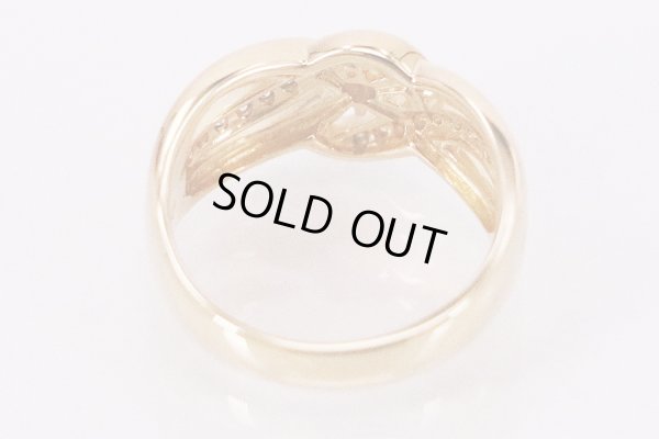 タサキ　K18 ダイアイリリング 0.30ct 6.30g　内側