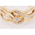 タサキ　K18 ダイアイリリング 0.30ct 6.30g　拡大