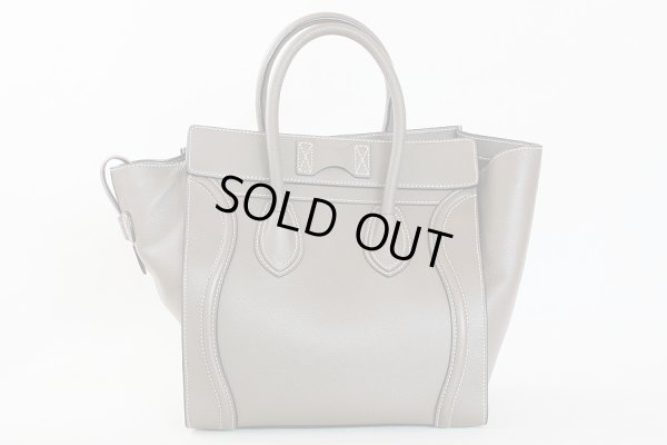 セリーヌ ラゲージ ミニショッパー 165213LUG 09SO グレー 裏面