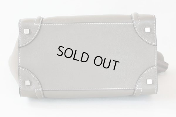 セリーヌ ラゲージ ミニショッパー 165213LUG 09SO グレー 底