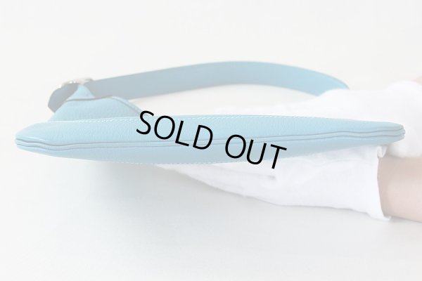 エルメス　トリム24 ターコイズ／SIV金具　底