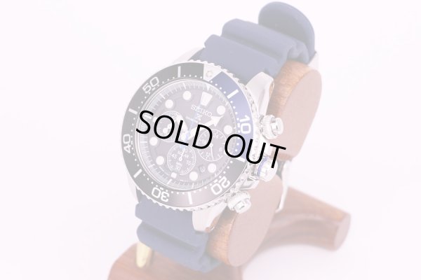 セイコー　プロスペック　エアダイバー 200m　クロノ　SBDL049  V175-0AD0　黒文字盤　サイド