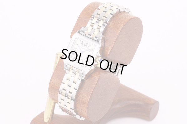 カルティエ　サントス　ドゥモワゼルコンビ　2698　白文字盤　サイド