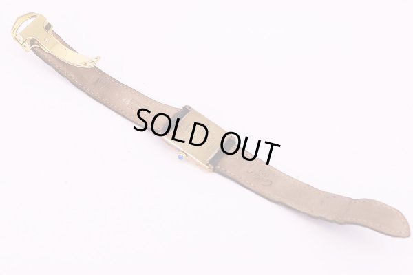 カルティエ　タンク　ベルメイユ　白文字盤　革ベルト状態(3)