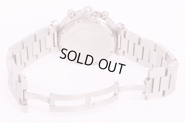 カルティエ　パシャC　クロノグラフ　白文字盤　ブレス