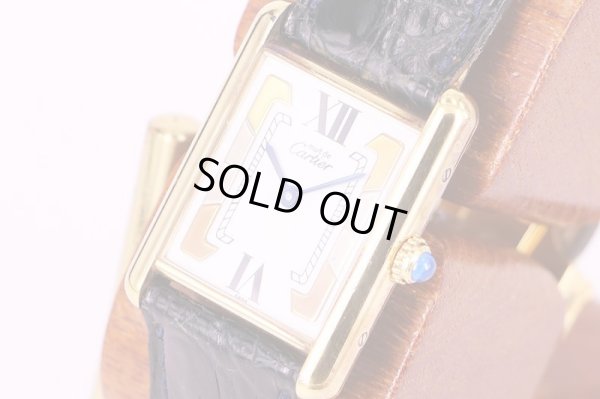 カルティエ　タンク　ベルメイユ　白文字盤　サイド拡大