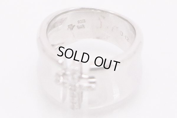 ポンテヴェキオ　K18WG ダイアイリリング 0.12ct 11.00g　刻印