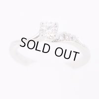 俄　PT950 ダイアイリリング 0.27ct 3.80g