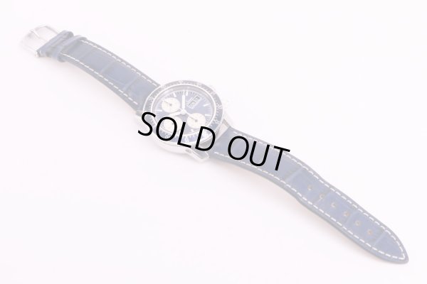 ジン　103.A.SA.B  青文字盤　革ベルト状態(2)