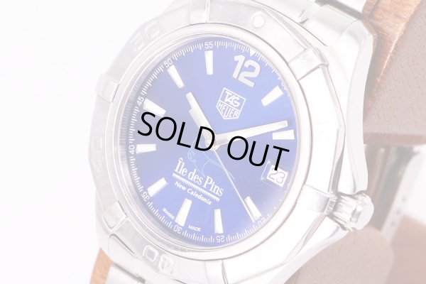 タグホイヤー　アクアレーサー　WAF211T　青文字盤　イルデパン限定　サイド拡大