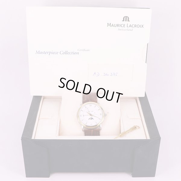 モーリス・ラクロア　MP6347　トリプルカレンダー　ムーンフェイス　黒文字盤　箱、証明書