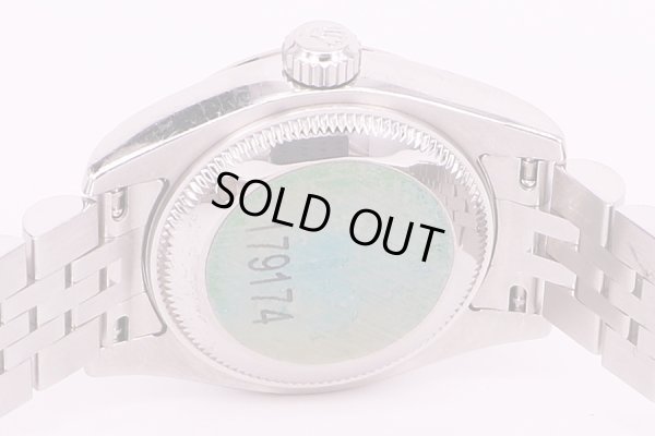 ロレックス　179174G　D271368　黒コンピュータ文字盤　10P　裏面拡大