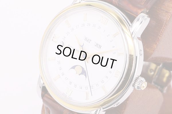 モーリス・ラクロア　MP6347　トリプルカレンダー　ムーンフェイス　黒文字盤　サイド拡大