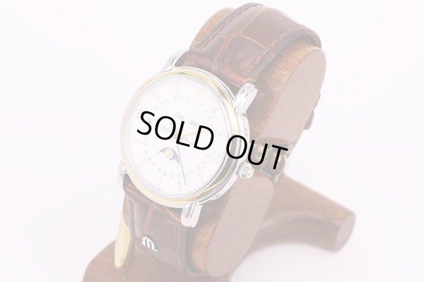 モーリス・ラクロア　MP6347　トリプルカレンダー　ムーンフェイス　黒文字盤　サイド