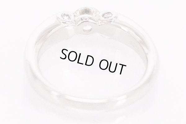 PT900 ダイアイリリング 0.33ct 0.11ct 8.10g　内側