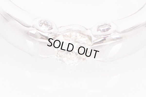 PT900 ダイアイリリング 0.33ct 0.11ct 8.10g　拡大