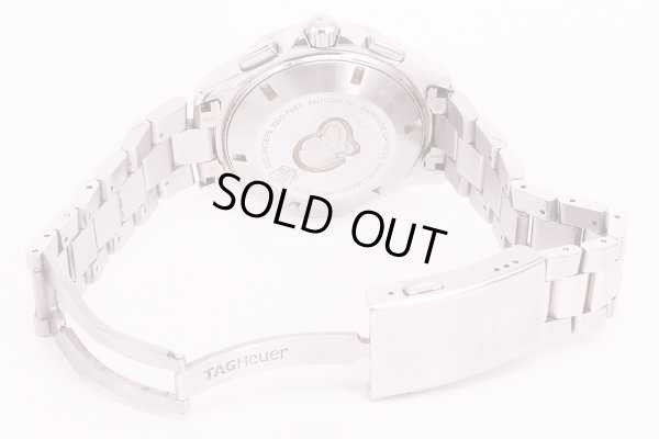 タグホイヤー　アクアレーサー　CAF2011　クロノグラフ　銀文字盤　ブレス