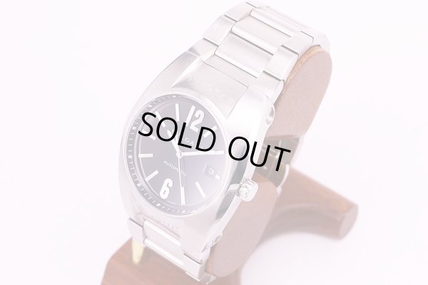 ブルガリ　エルゴン　EG40S　黒文字盤　サイド