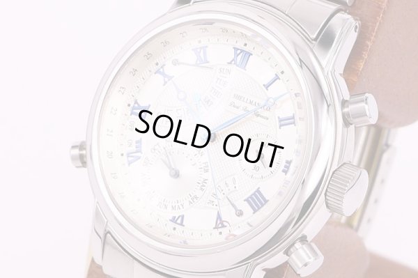 シェルマン　デュアルタイム　ミニッツリピーター　銀文字盤　サイド拡大